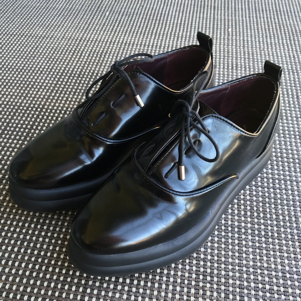 ZARA  Black platform shoes 6.5/37